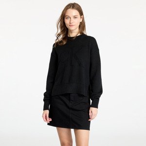 Svetr Calvin Klein Jeans Intarsia Loose Sweater Black L